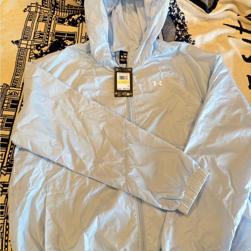 Under Armour Light Blue Windbreaker Jacket